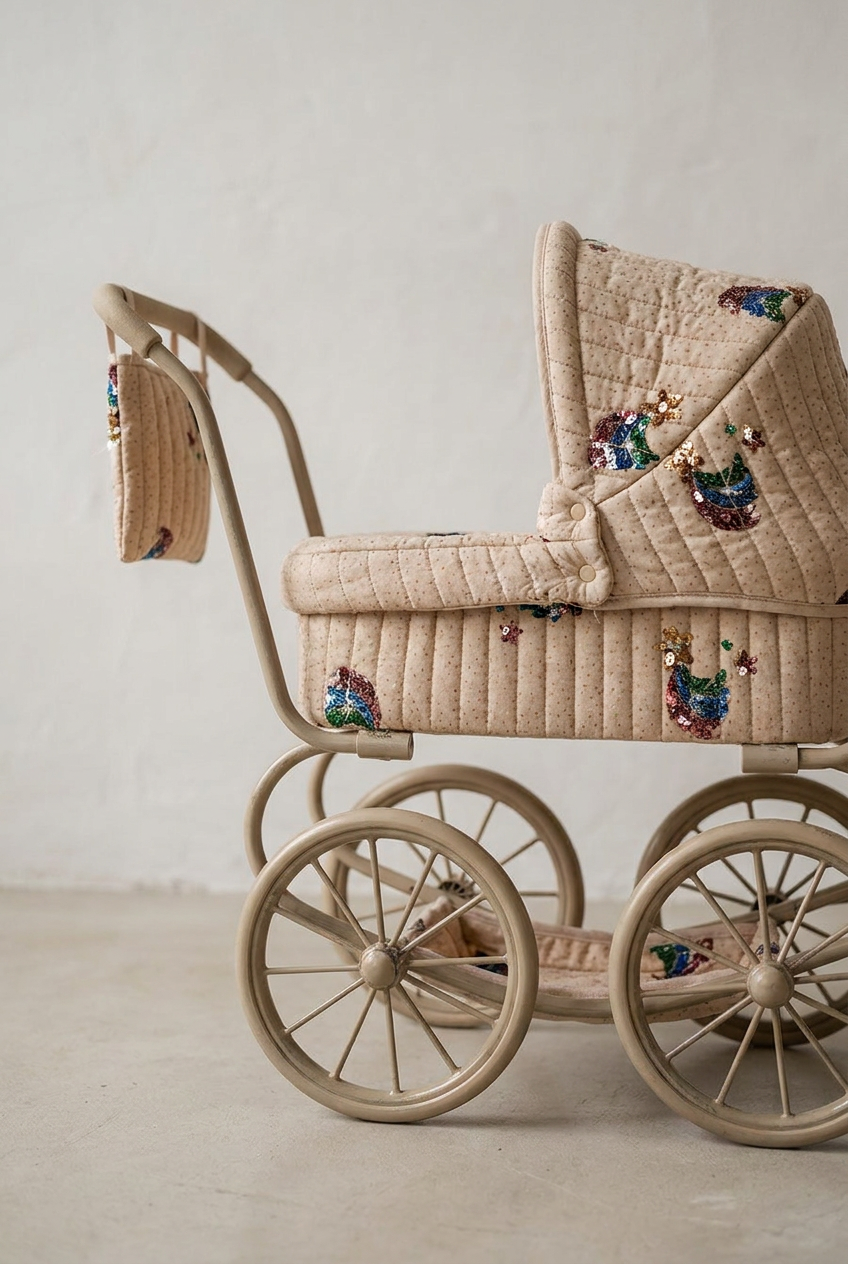 Minnie Tulle Doll Pram - Rainbow Star