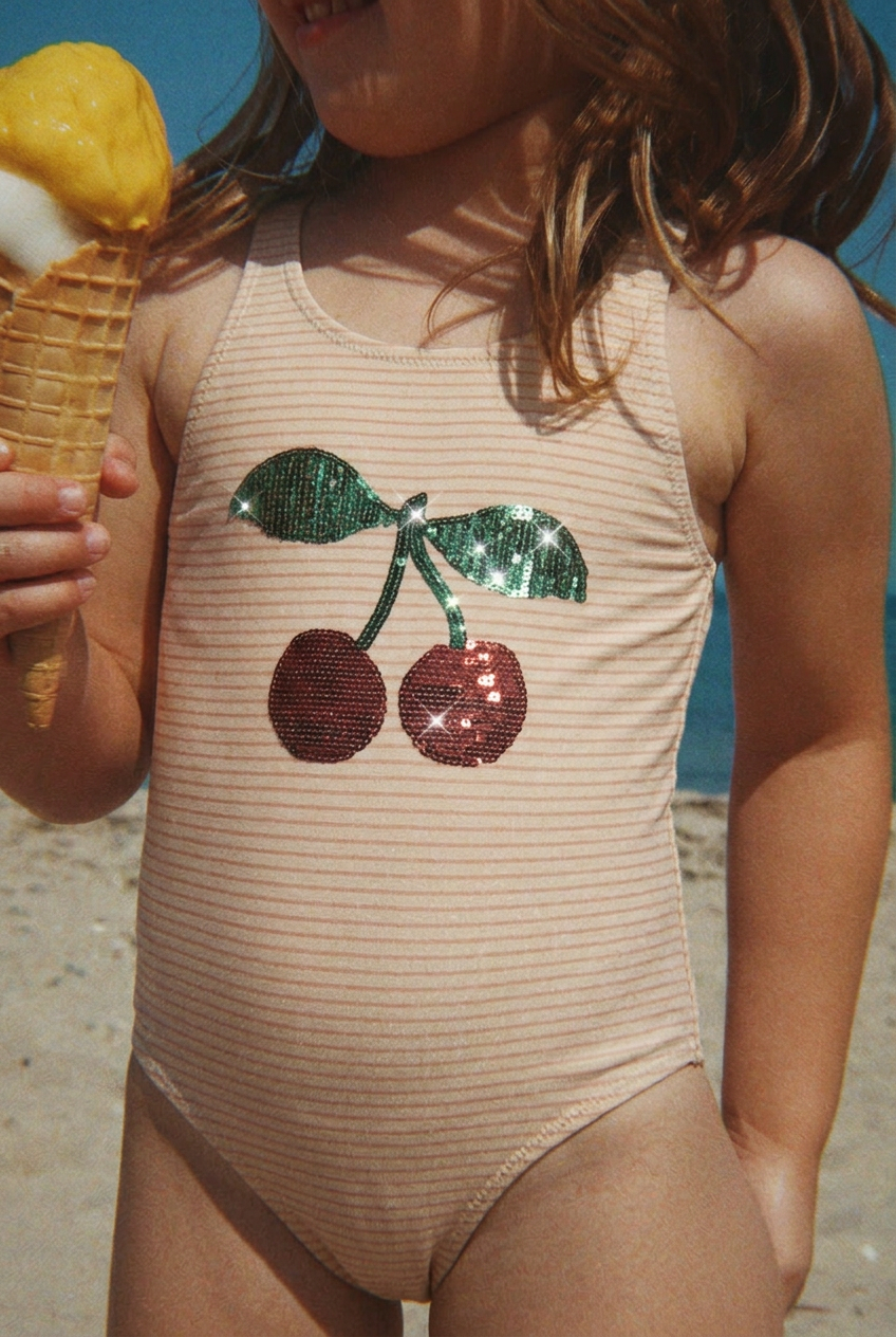 Jade Swimsuit - Rose Stripe