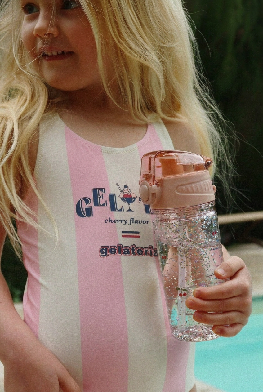 Glitter Bottle - Cherry