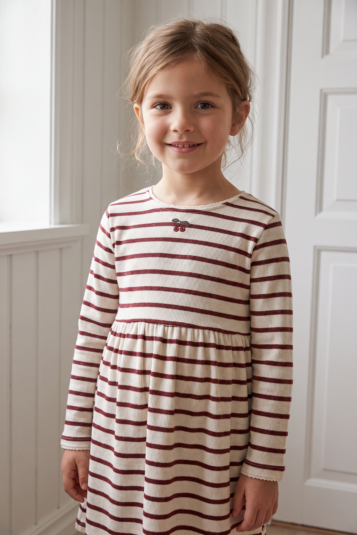 Roli Stripe Dress - Creamy White