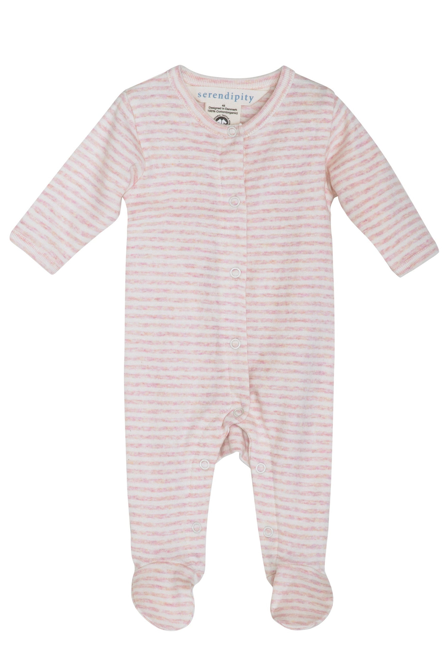 Newborn Stripe Suit - Orchid/Offwhite