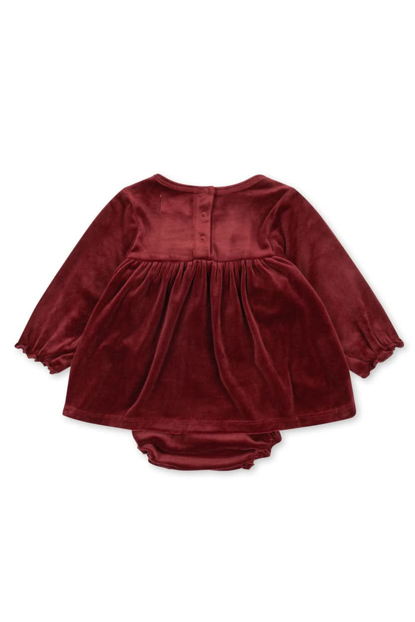 Jingle Romper Dress - Red Dahlia