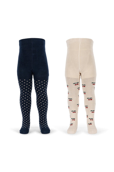 2pk Tights - Cherry Mix