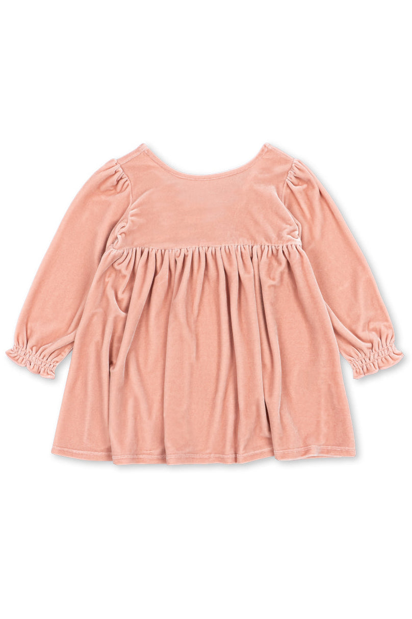 Gia Bow Dress - Mellow Rose