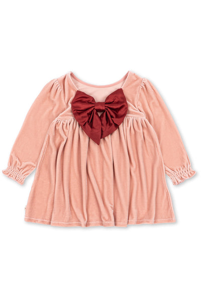 Gia Bow Dress - Mellow Rose