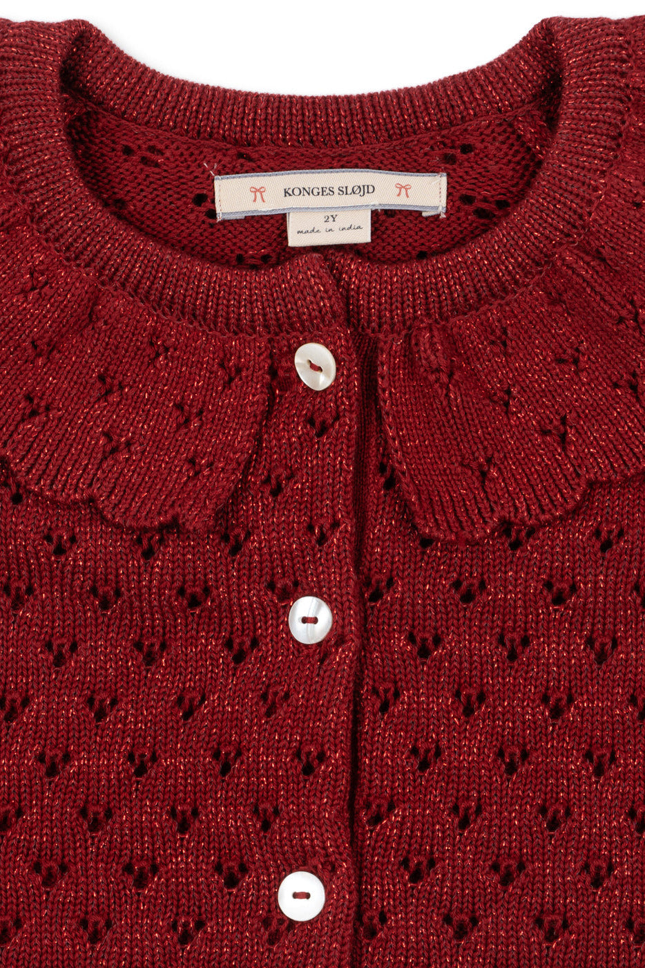 Holiday Cardigan - Red Dahlia