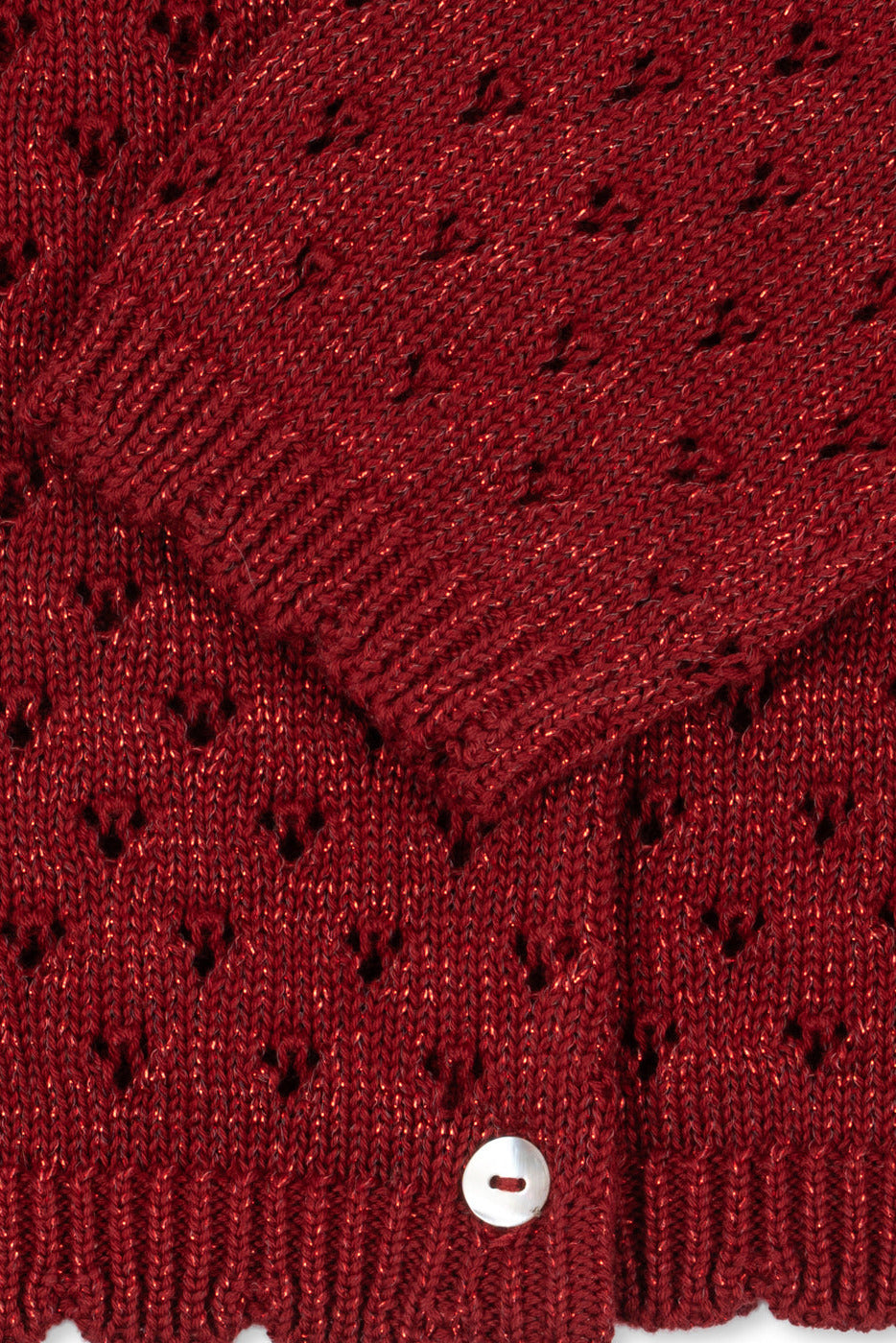 Holiday Cardigan - Red Dahlia