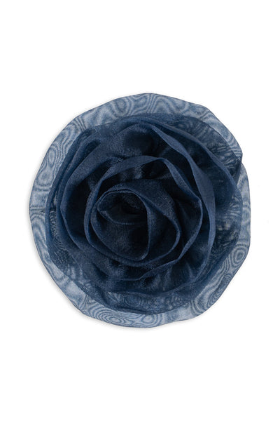 Tindra Rose Hair Clip - Navy