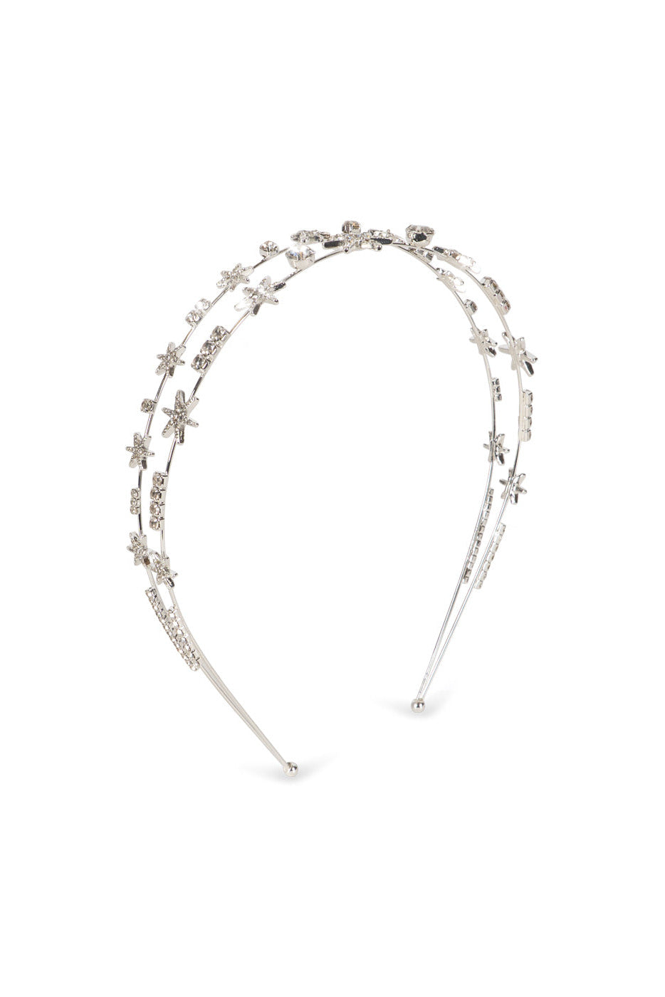 Sparkly Star Hairbrace - Silver Mix