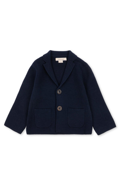 Gabriel Knitted Blazer - Dark Navy