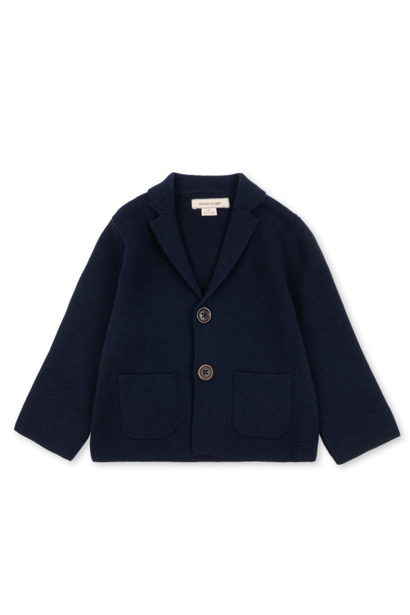 Gabriel Knitted Blazer - Dark Navy
