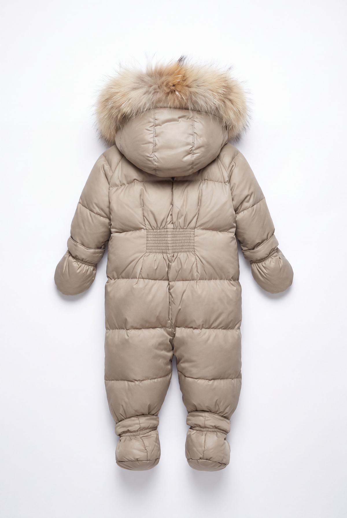 Featherlight Baby Wintersuit w/fur - Caramel