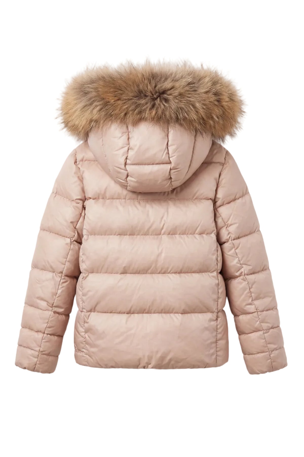 Down Jacket w/fur - Mahogany Rose
