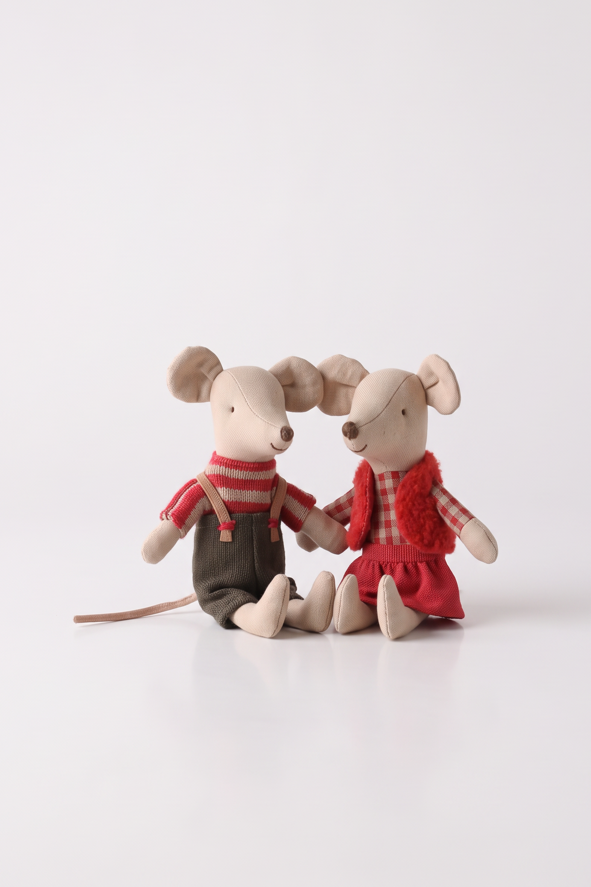 Christmas twin mice, Little sister and brother in book