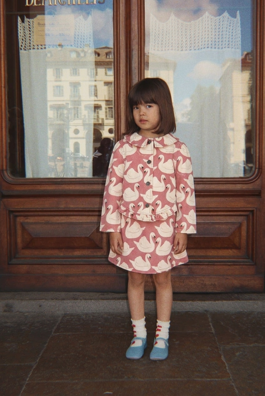 Magot Frill Jacket - Swan Rose