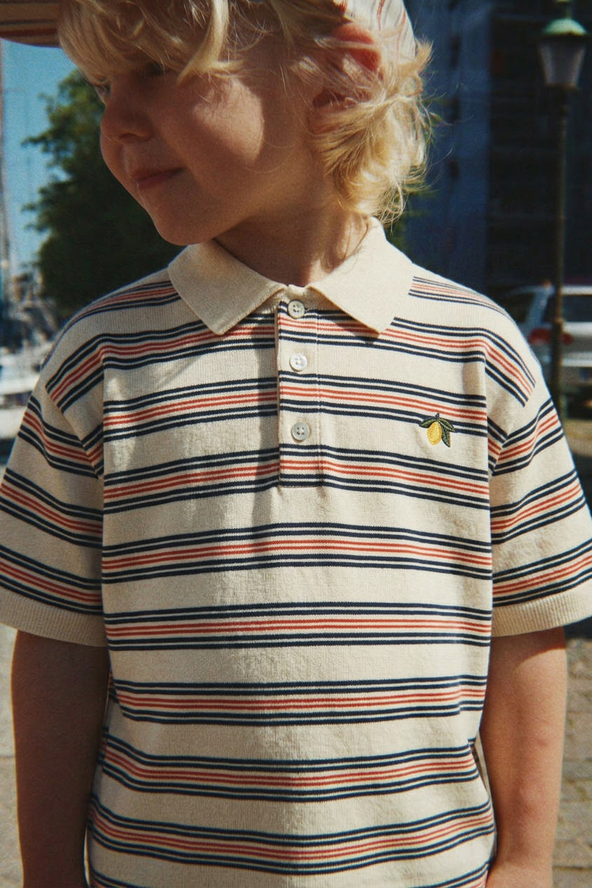 Spotty SS Polo - Stripie Stripe