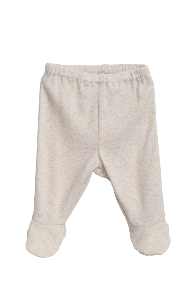 Newborn Pants w/Feet - Shell Melange