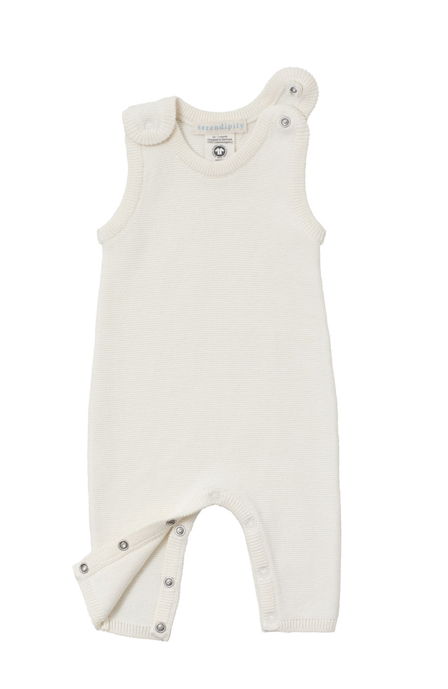 Newborn Cotton Romper - Creme