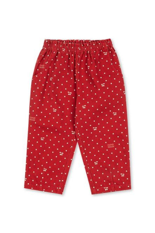Magot Frill Pants - Cherry Dot Derby