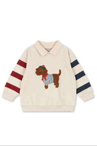 Spotty Sweat Shirt - Brown Rice