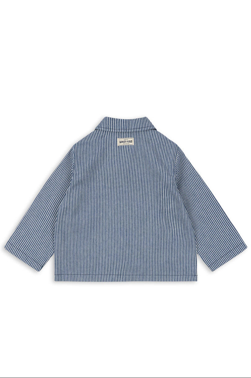 Luc Shirt Jacket - Blue Stripe