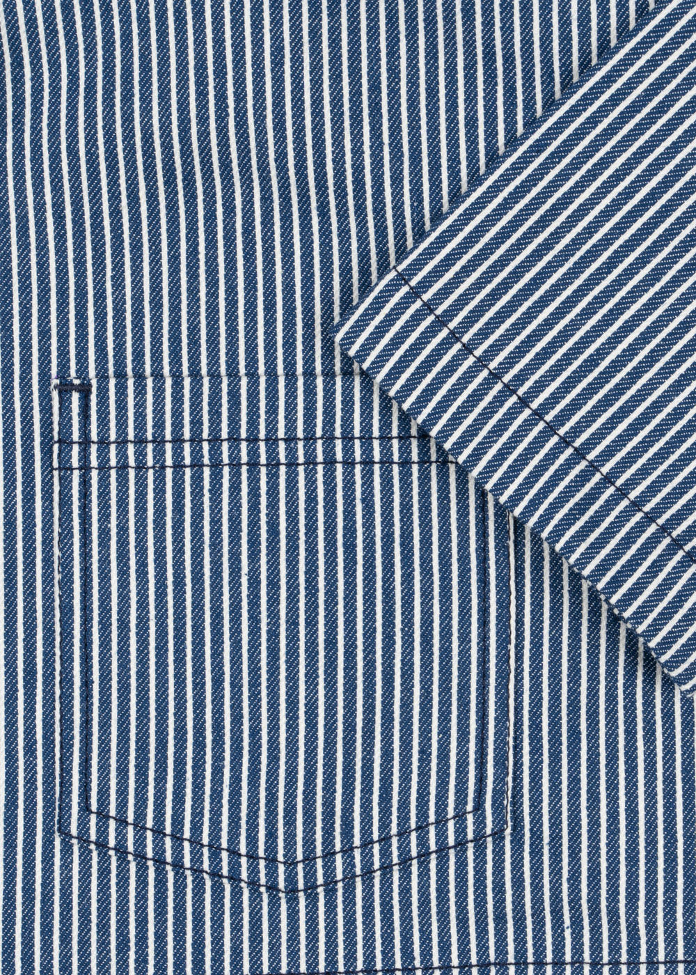 Luc Shirt Jacket - Blue Stripe