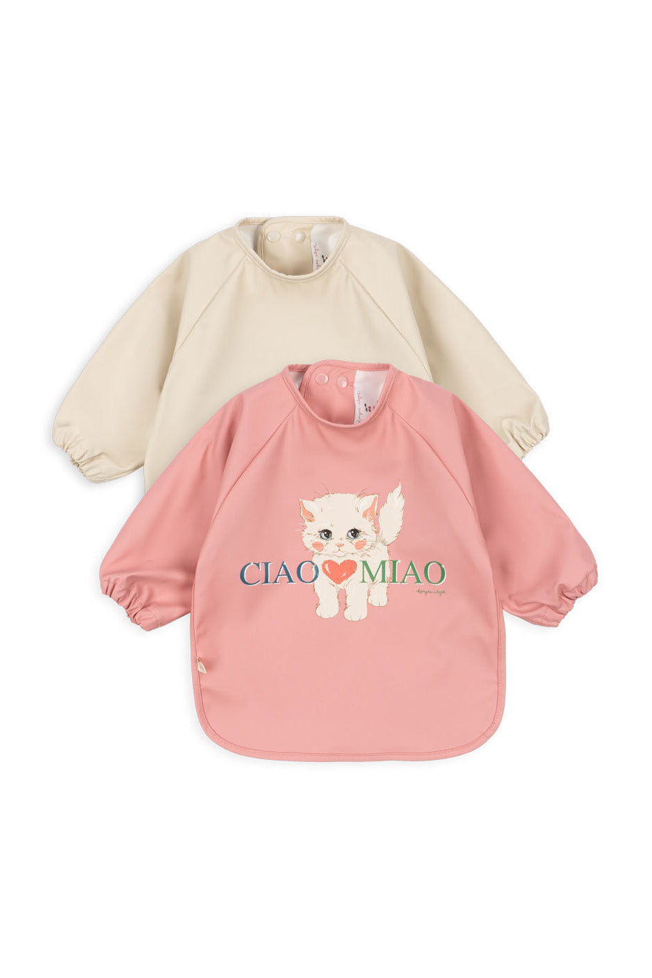 2 Pack Dinner Bib w/ Sleeves - Ciao Miao