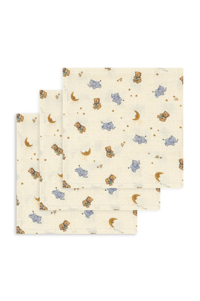 Muslin Cloths 3pk - Cucciolo