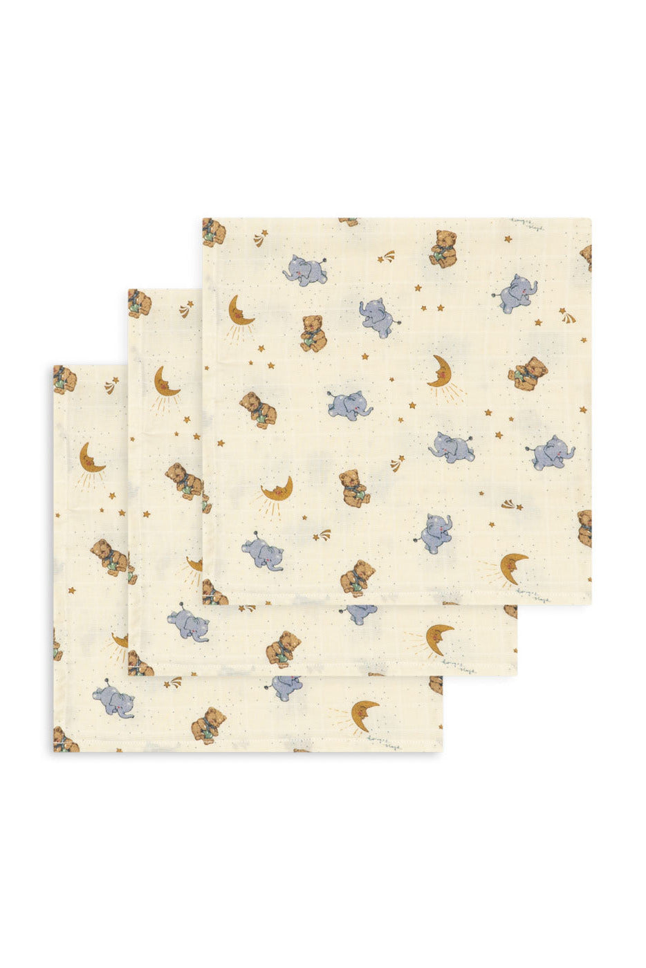 Muslin Cloths 3pk - Cucciolo
