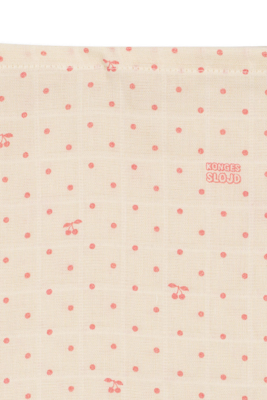 Muslin Cloths 3pk - Cherry Dot