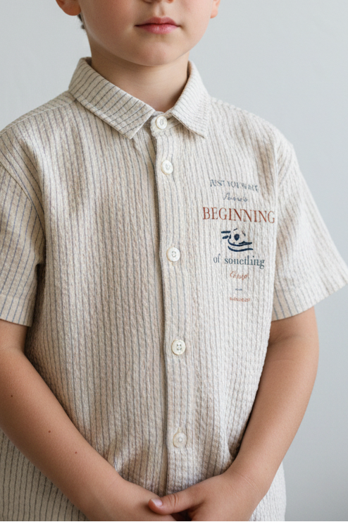 Elliot SS Shirt - Tradewinds Stripe
