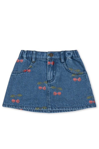 Magot Printed Skirt - Ma Grande Cerise Denim