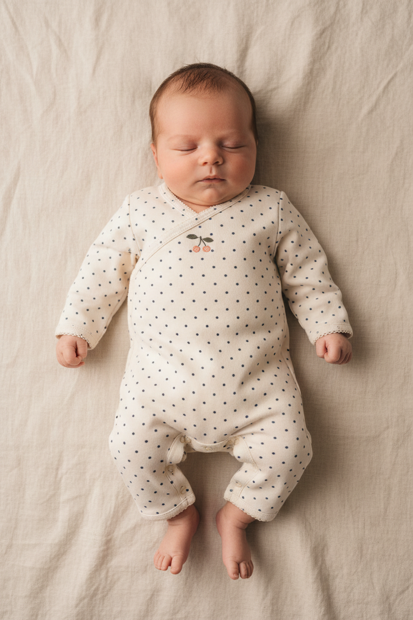Newborn Onesie - Blue Dot