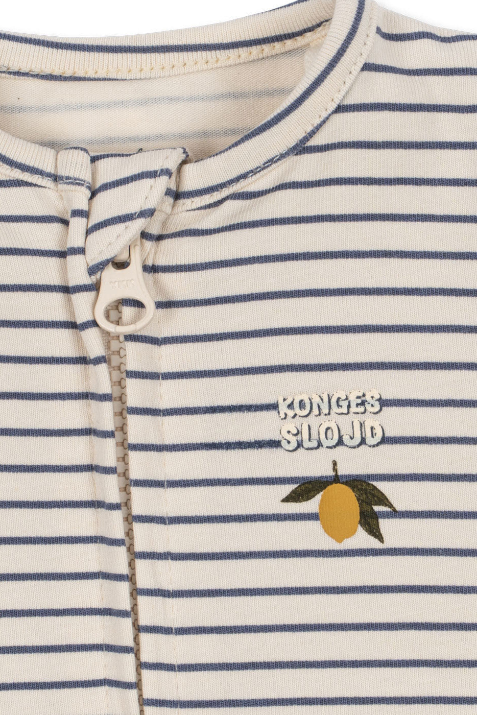Basic Zip Onesie - Stripe Como