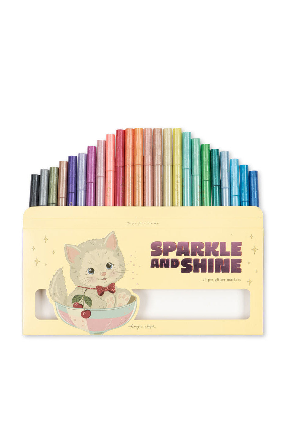 Glitter Markers 24 pk - Cat