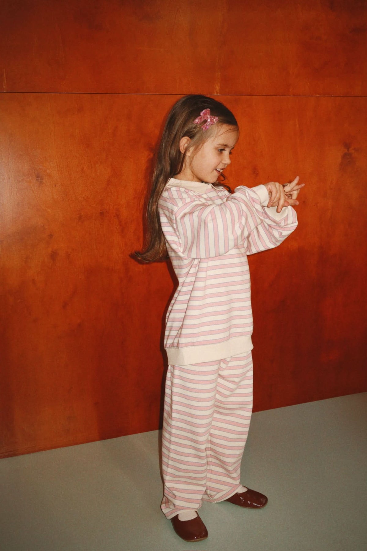Spotty Sweat Shirt - Lolly Stripe