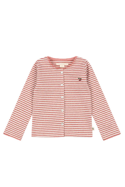 Roli Stripe Cardigan - Rose Cream Stripe