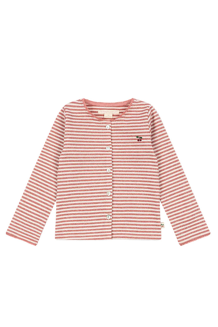 Roli Stripe Cardigan - Rose Cream Stripe
