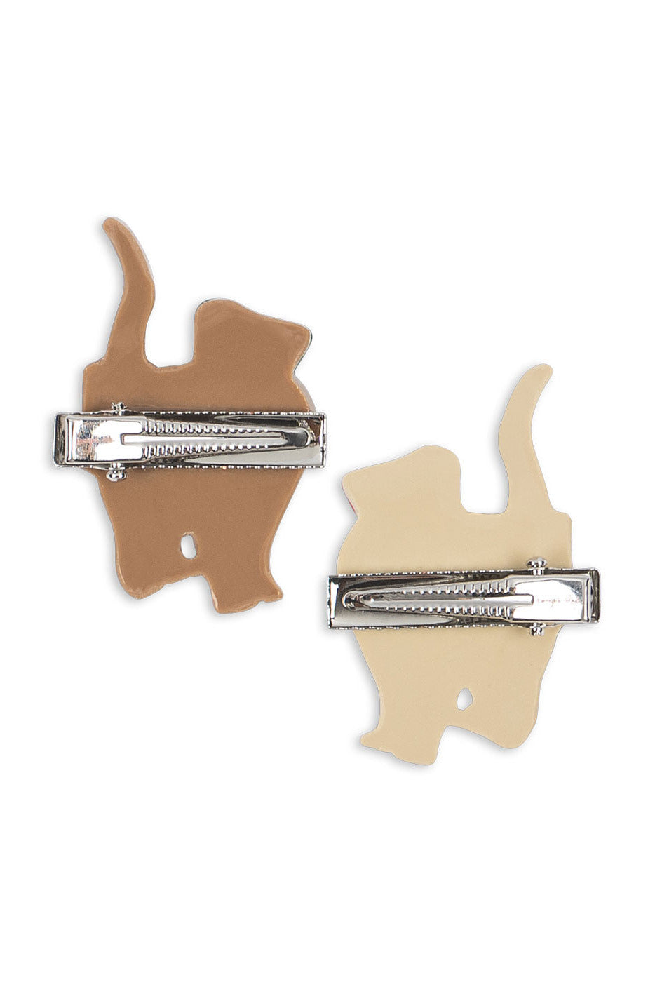 2pk Kitten Hair Clip - Bow Kitty