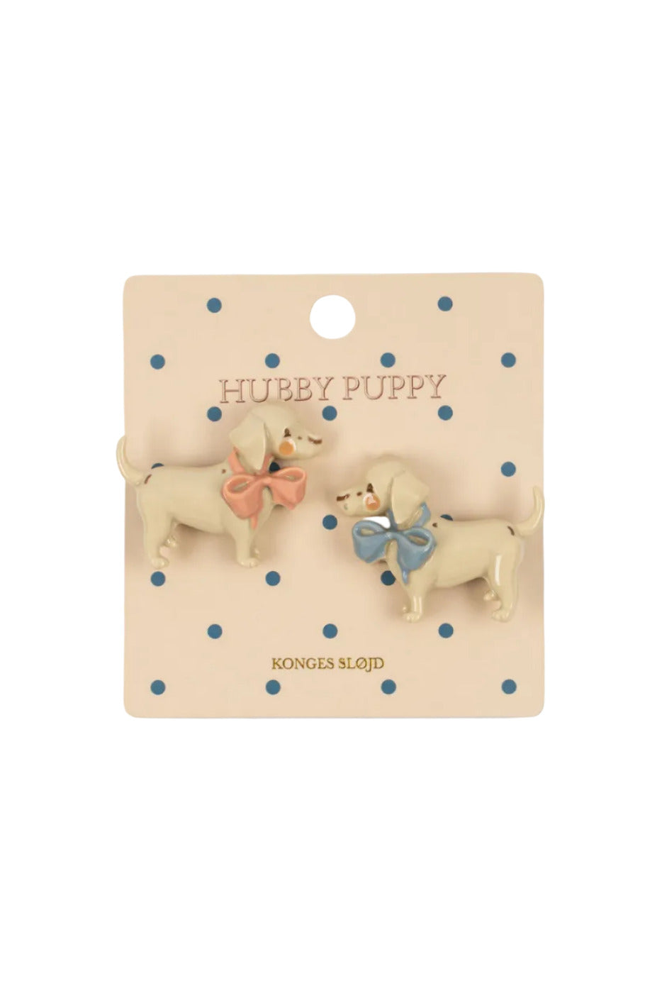 2pk Puppy Hair Clip - Creme Brulee