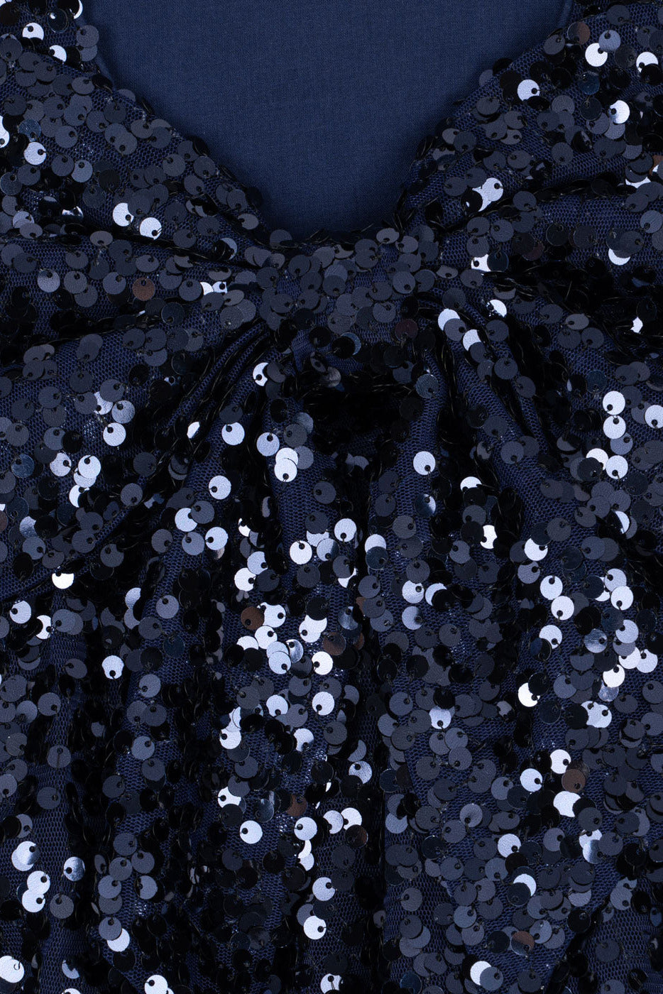 Lila Sequins Bow Dress - Total Eclipse