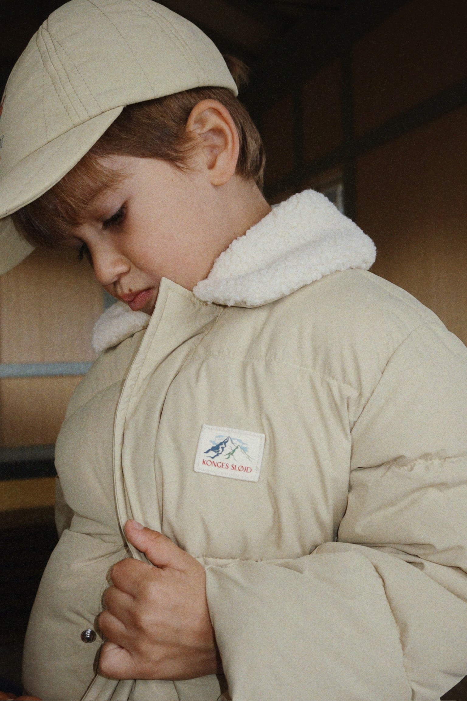 Alpi Collar Jacket - Pale Olive Green