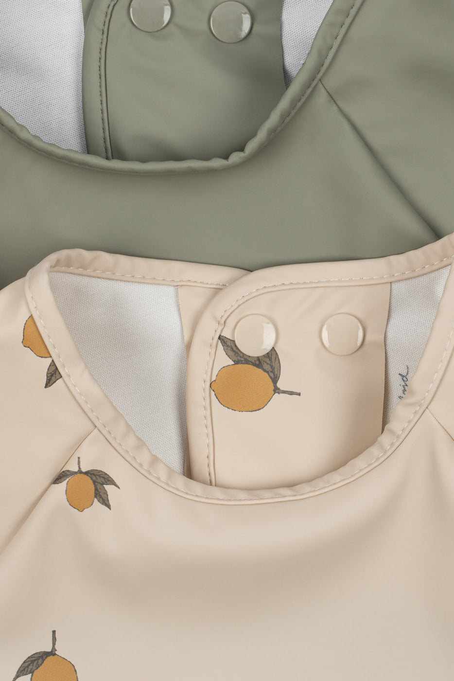2 Pack Dinner Bib Long Sleeve - Lemon
