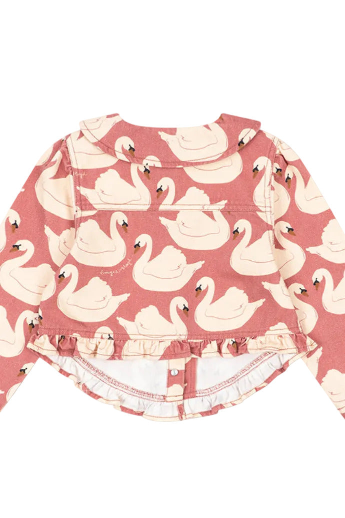 Magot Frill Jacket - Swan Rose