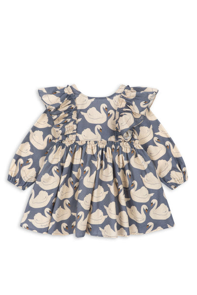 Evia Bow Dress - Swan