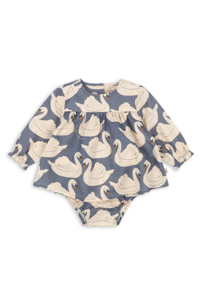 Evia Romper Dress - Swan