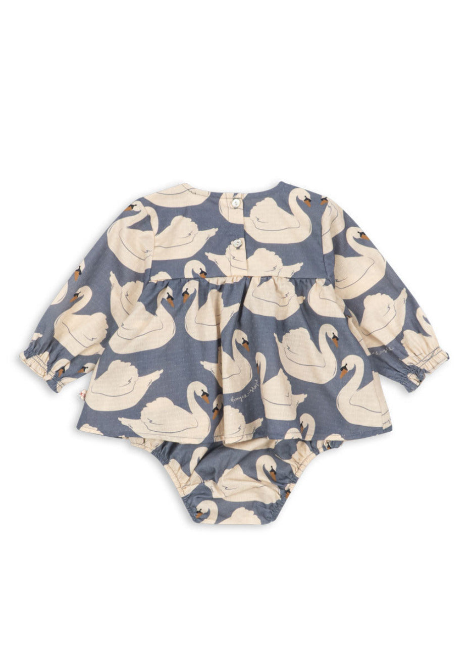 Evia Romper Dress - Swan