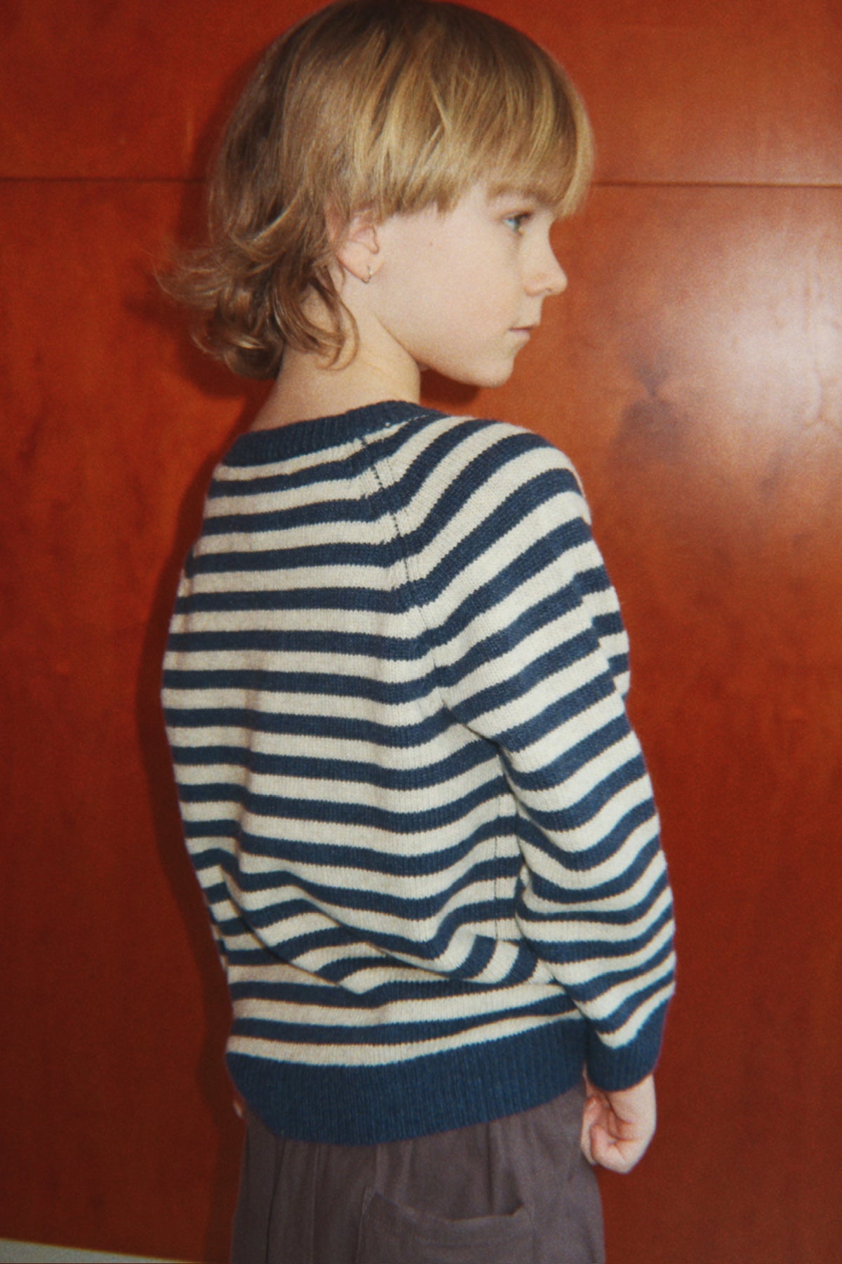 Billi Knit Cardigan - Blue Stripe
