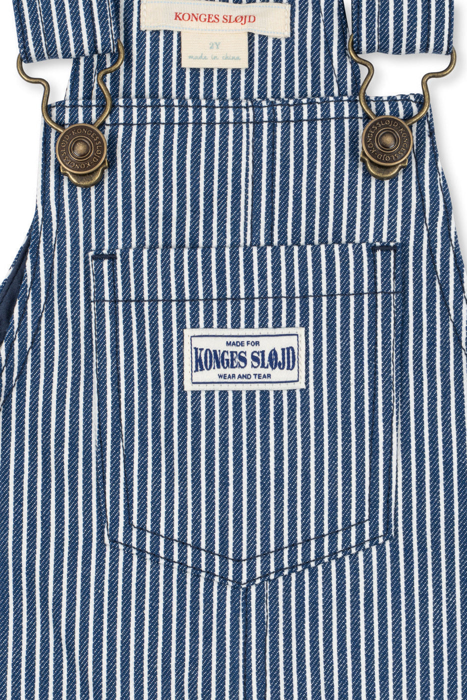 Luc Overalls - Blue Stripe