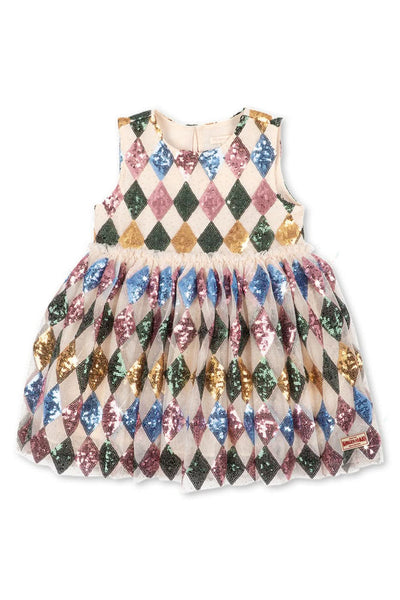 Yvonne Harlekin Dress - Harlekin Sequin